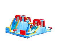 YKMYXZ, Inflatable Mega Bouncy Castle,6 in 1 Extra Large Water Park with Water Slide Pool Climbing Wall
