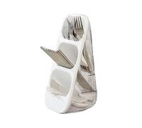 YKMYXZ, Knife Holder 3-Format Vertical Utensil Holders,Cutlery Drainer Sink Caddy Spoon Chopsticks Fork Holder Knife Block(White)