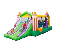 YKMYXZ, Large Air Bounce House with Dual Slide, Inflatable Bouncing Castle Sport Multi-Function Playground