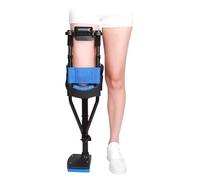 YKMYXZ, Leg Telescopic Walker Knee Crutch, Pain Free Knee Crutch, Non-Slip for Ankle Fractures Sprains Calf and Ankle Injuries(Left)