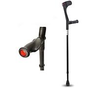 YKMYXZ, Lightweight Cuff Crutch - Adjustable Durable for Standard and Tall Adults Black Right Hand Lightweight Arm Crutch