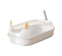 YKMYXZ litter tray, Cat Kitty Litter Pan Cat Toilet Cat Sand Basin Easy to Cleaning Cat Bedpan Cat Sandbox Cat Litter Tray for Puppy, Small Medium Cats,