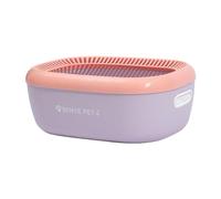 YKMYXZ litter tray， Cat Litter Basin Open Top Pet Litter Tray Bedpan Portable Kitten Potty Toilet Anti Splashing Cat Litter Tray with High Side, Large(Violet)