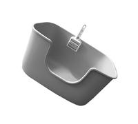 YKMYXZ litter tray， Cats Litter Pan Cat Toilet Sand Box Nonstick Pet Supplies Open Top Anti Splashing Cat Cleaning Bath Basin Cat Litter Tray