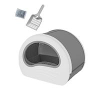 YKMYXZ litter tray, Fully Enclosed Cat Litter Box Pet Litter Tray Cat Litter Container Pet Supplies Easy to Cleaning Cat Litter Basin Cat Potty