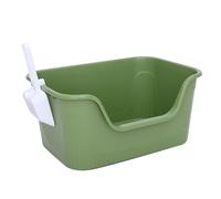 YKMYXZ litter tray， Kitten Litter Pan Cat Litter Boxes Cat Toilet Easy to Clean Kitten Potty Cat Toilet Box for Household Pet Shop Living Room,(S)