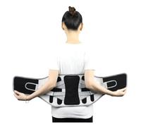YKMYXZ, Lumbar Back Brace Waist Back Posture Corrector with 3 Waist Pads Massage Shaper Belt Back Support Belt(Black,XXL)