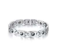 YKMYXZ, Men's Bagua Bracelet Tai Chi Stainless Steel Bracelet
