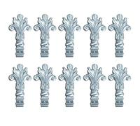 YKMYXZ, Metal Fence Post Top Cap 10 Pcs Fence Finials Trident Spear Shaped,for Iron Picket Fence Yard Garden Lawn Decor 25X25mm