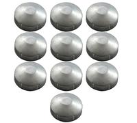 YKMYXZ, Metal Fence Posts 10 Packs Fence Post Cap, Aluminum Chain Link Round End Cap for Outside Diameter Post(76mm)