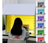 YKMYXZ, Microphone Isolation Booth Box, Portable Recording Booth, For Home Office And Studio(Green-80 * 80 * 80cm)
