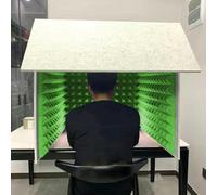YKMYXZ, Microphone Isolation Booth Cube, Decreg Noise, Isolation Shield For Home Studio, Music Recording, Podcasting(Green)
