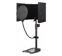 YKMYXZ, Microphone Isolation Booth Shield with Pop Filter & Stand, Vocal Recording Equipment Set for Home Studio Singing, Soundproof Absorbing Box Room(Set a)