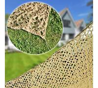 YKMYXZ, Military Reinforced Camo Net, Beige Camouflage Net for Outdoor Garden Pergola Shade Net Hunting Camouflage Net Camping Decorati(2X3M/6.6X9.8FT)
