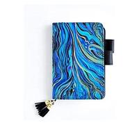 YKMYXZ notebook， A5 A6 Grid Blank Line Page Carry Bookmark Strip Design Notepad Diary(A6 3,Grid core pages)