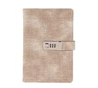 YKMYXZ notebook， A5 With Lock Password Leather Notepad Agenda Weeks Planner Stationery Travel Journal Note Books Gift Diary(D)