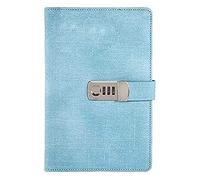 YKMYXZ notebook， A5 With Lock Password Leather Notepad Agenda Weeks Planner Stationery Travel Journal Note Books Gift Diary(C)