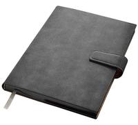 YKMYXZ notebook， B5 Soft Leather Super Thick Exquisite Retro Meeting Record Notepad，Magnetic Buckle Journal Diary(A)
