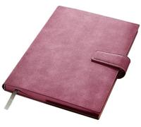 YKMYXZ notebook， B5 Soft Leather Super Thick Exquisite Retro Meeting Record Notepad，Magnetic Buckle Journal Diary(B)