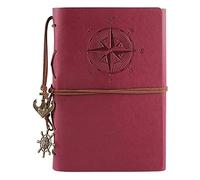 YKMYXZ notebook， Business Journal For Women Leather Stickers Men Hard Bullet Lined Paper Tabs Diary Learning Student 6.3x9inch(E)