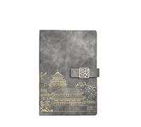 YKMYXZ notebook， Chinese Style Gift Box Supplies Stationery Office Planner Agenda Retro Notepad Diary(C)