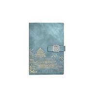 YKMYXZ notebook， Chinese Style Gift Box Supplies Stationery Office Planner Agenda Retro Notepad Diary(B)