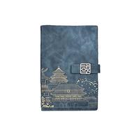 YKMYXZ notebook， Chinese Style Gift Box Supplies Stationery Office Planner Agenda Retro Notepad Diary(D)