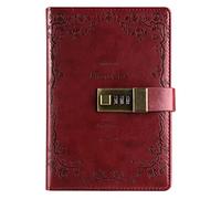 YKMYXZ notebook， Diary With Lock Vintage Lockable Paper Note Book Traveler Journal Weekly Planner School Stationery Gift