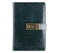 YKMYXZ notebook， Diary With Lock Vintage Lockable Paper Note Book Traveler Weekly Planner School Stationery Gift
