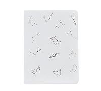YKMYXZ notebook， Hard Cover Beautiful Blank Sketchbook Journal Freenote Diary Study Stationery Gift,s(White)