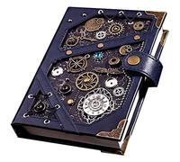 YKMYXZ notebook， History Diary Hardcover Cortical Metal Material Journal Classic Ruled Premium Thick Paper 6.5'x5'(E)