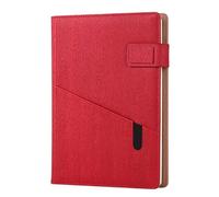 YKMYXZ notebook， Journal Multifunction A5 Note Book Imitation Leather Business Diary Memos Office School Stationery(A)