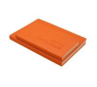 YKMYXZ notebook， Notepad Agenda Planner Personal Grid s Journals Diary Budget Books Office School Supplies Pocket(Orange,180 * 100mm)