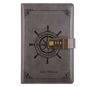 YKMYXZ notebook， Password Thickening Female With Stationery Diary Learning Work Manual Business Write Paper Tabs(A)