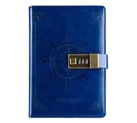 YKMYXZ notebook， Password Thickening Female With Stationery Diary Learning Work Manual Business Write Paper Tabs(B)
