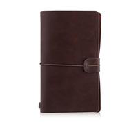 YKMYXZ notebook， Portable Students School Stationery Writing Business Travel Diary Outdoor Journal Planner Agenda DIY Birthday Gift,s(Brown)