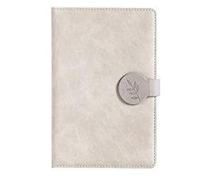 YKMYXZ notebook， Simple Retro Painted Edge Magnetic Buckle Manual Hard Surface Copybook Creative Thickening Student Diary(D)