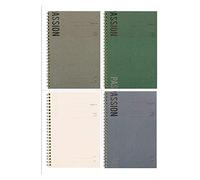 YKMYXZ notebook， Star Spiral 4 Subject, College Ruled Paper 60 Sheets Hardcover Tabs Diary Learning Student Gifts(G)