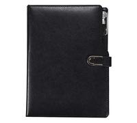 YKMYXZ notebook， Vintage Leather Journal Blank Diary Business Replaceable Traveler Notepad Stationery Suppl Include Pen(B,A6)