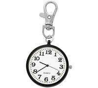 YKMYXZ pocket watch costume， Key Chain Pocket Watch Simple Style Thin Open Face with Key Buckle Unisex Portable Pocket Watch