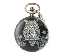 YKMYXZ Pocket Watch Costume， Owl Pattern Pocket Watch, Multi-Style Student Watch, Necklace Pocket Watch, Pendant Chain Watch