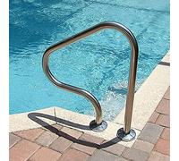 YKMYXZ, Pool Handrail 304 Stainless Steel Swimming Pool Handrail, Pool Railing Capacity Silver Rustproof Pool Handrail(Thick 1.5mm)