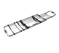 YKMYXZ, Portable Adjustable Length Travel Size Patient Transport Foldable Medical Stretcher with Breakaway Hinge Mechanism Portable Stretcher, Aluminum