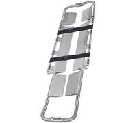 YKMYXZ, Portable Aluminum Alloy Stretcher, Foldable Emergency Medical Scoop Stretcher, Adjustable Length Travel Size Stretcher with Breakaway Hinge Mechanism