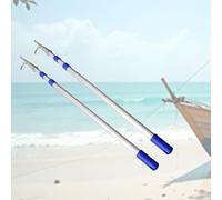 YKMYXZ, Portable Boat Push Pole for Mooring Docking, Home Commercial Extension Rescuing Rod with Stainless Steel Hooks Head 500cm((13.1ft) 400cm)
