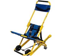 YKMYXZ, Portable Foldable Stair Stretcher, Ambulance Firefighter Evacuation Medical Lift Stair Chair 4 Wheels 350 lb, with Quick Release Buckles for Elderly