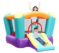 YKMYXZ, Portable Inflatable Bounce House Outdoor Bouncy Castle Large Naughty Castle Playground Equipment Square Trampoline