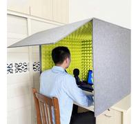 YKMYXZ, Portable Vocal Booth Sound Booth Recording Equipment, Microphone Foam Booth Cube, For Music Studio Bedroom Home(Yellow)