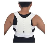YKMYXZ, Posture Corrector Orthopedic Corset Back Waist Support with Shoulder Brace Spinal Back Support Belt(White,XL)