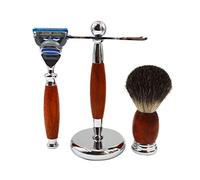 YKMYXZ, Razor Holder Practical Men's Razor Brush Stands,fashion Hair Removal Cleaning Shaving Brush Holder,male Metal Handle Razor Shaving Brush Set